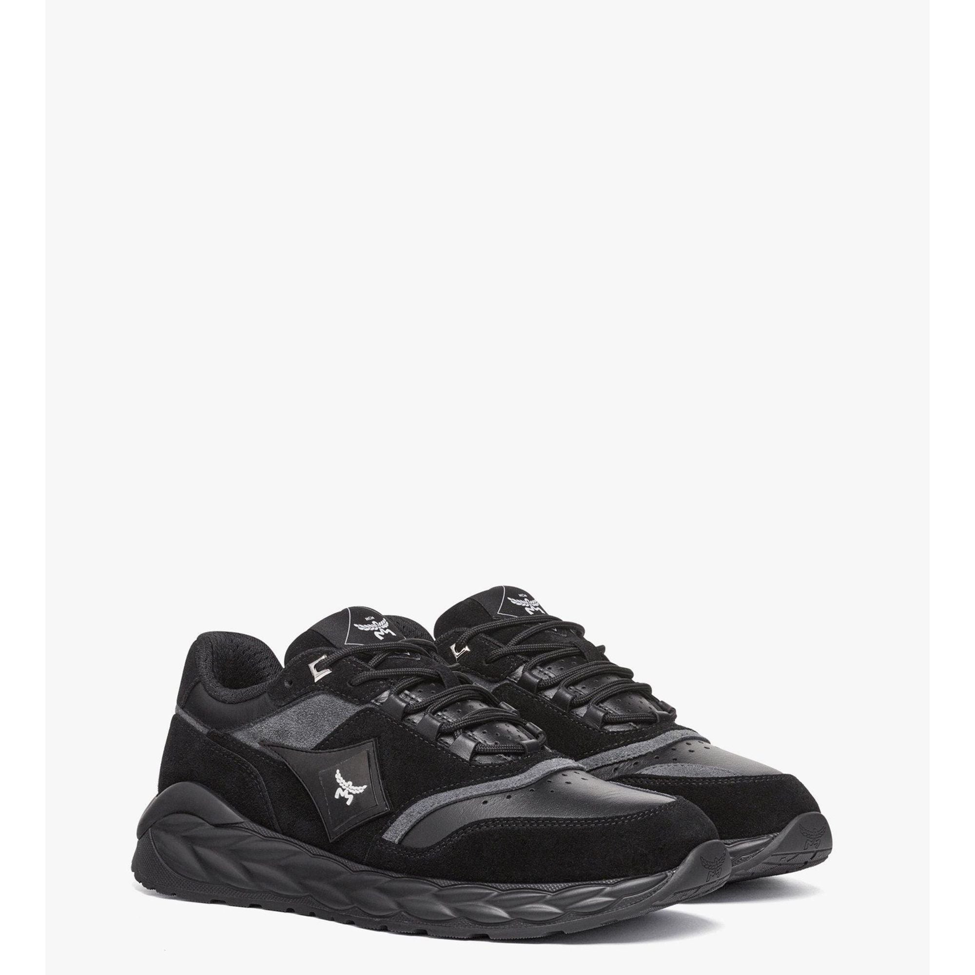 

Skywander Lo кроссовки из телячьей замши и кожи MCM, черный