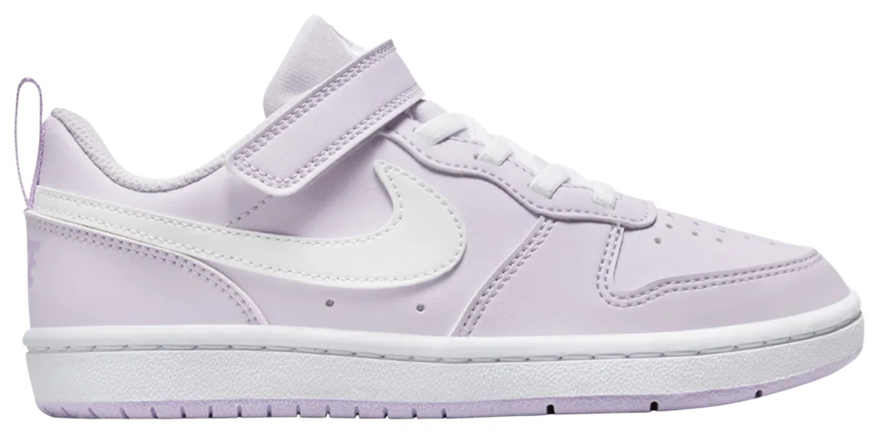 Детские кроссовки для мальчиков на липучках Court Borough Low Recraft Nike, Lilac Bloom/White/Barely Grape