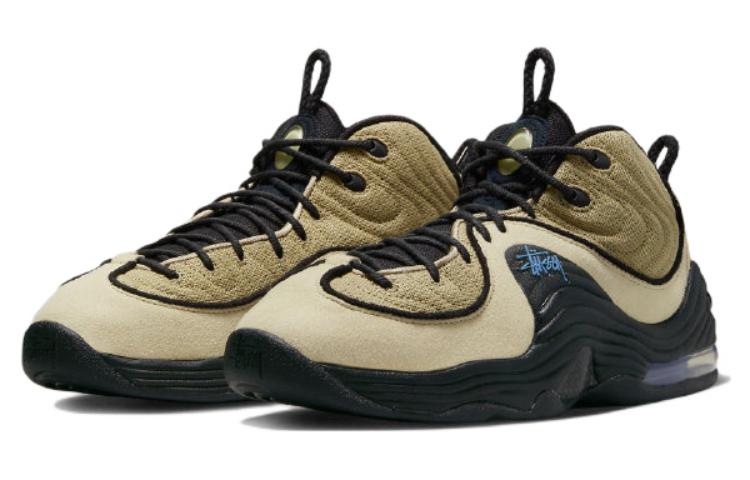 Кроссовки Nike Air Penny 2 Stussy Fossil, бежевый/черный — фото 3