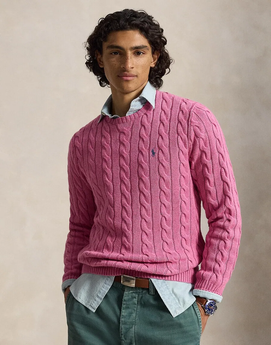 Свитер Polo Ralph Lauren Regular fit 'DRIVER' в розовом цвете — фото 2