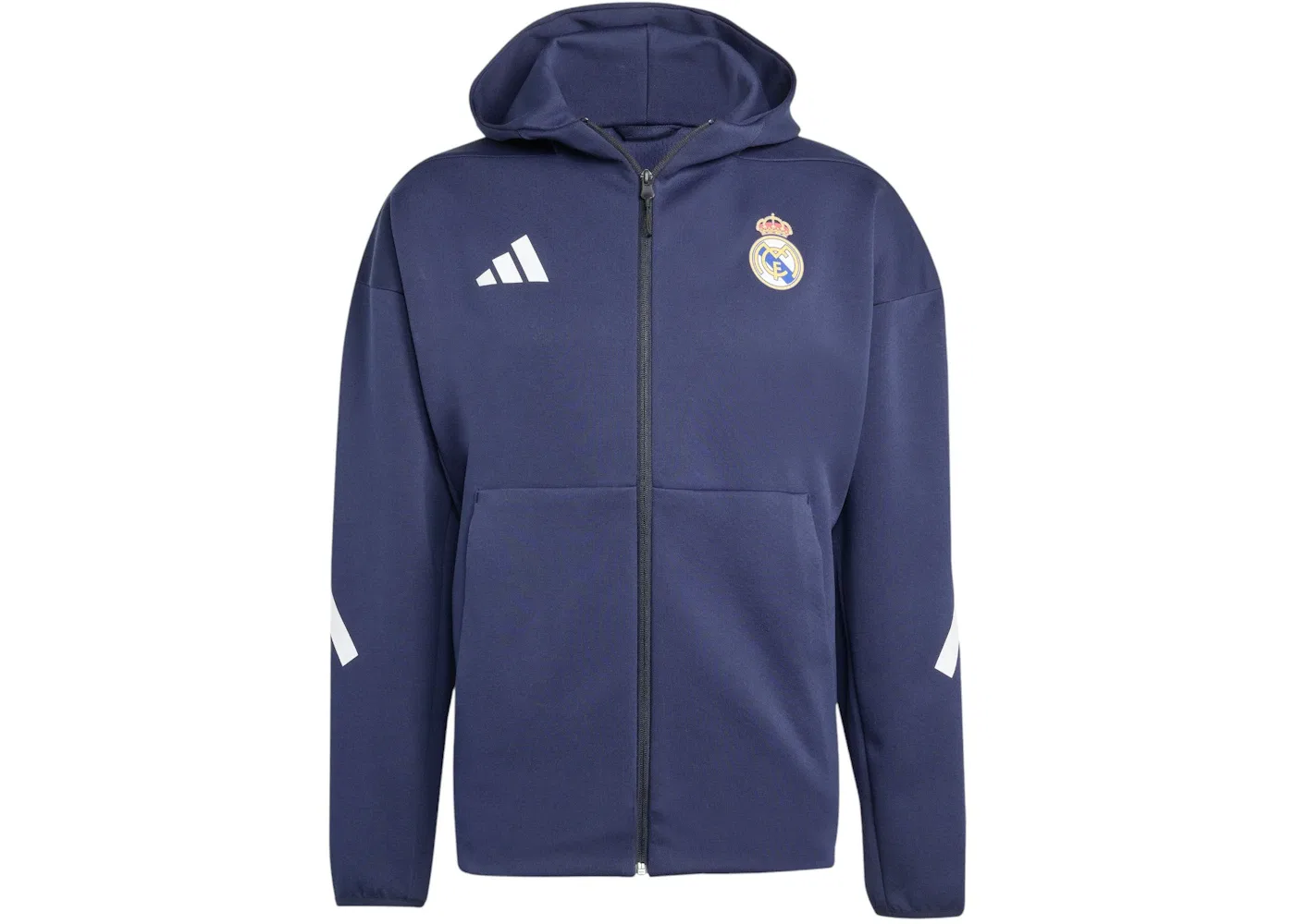 Мужская куртка Athleisure с капюшоном Real Madrid Z.N.E. Anthem Jacket Adidas, Legend Ink