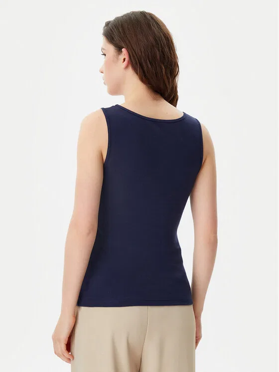 Топ slim fit Gap, темно-синий — фото 3
