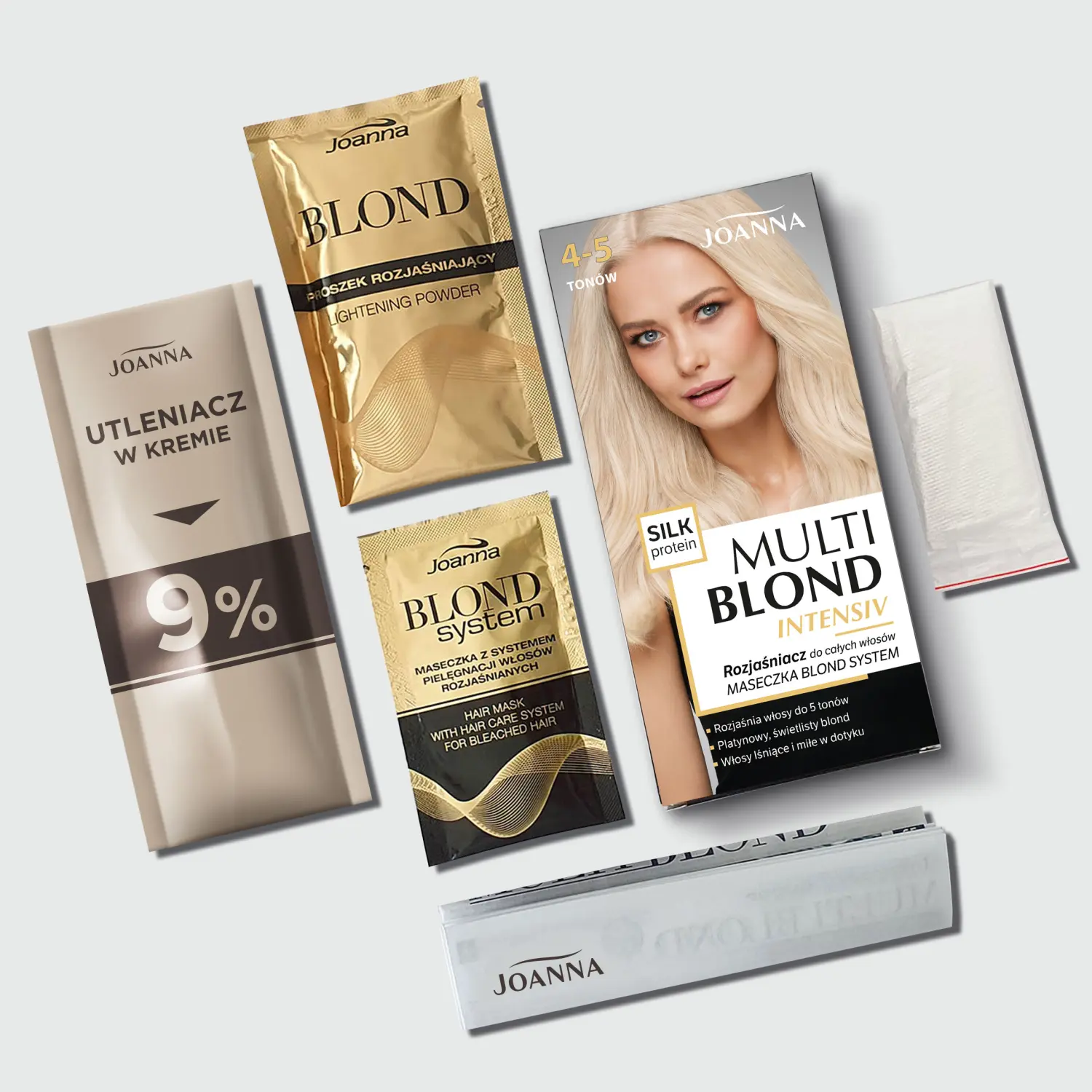 Joanna Multi Blond Intensiv осветлитель на 4-5 тонов для целых волос, 1 упаковка — фото 3