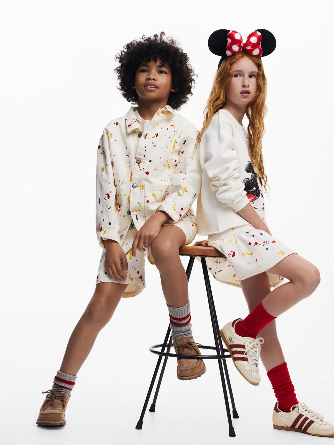 Юбка Desigual Splash белого цвета — фото 3