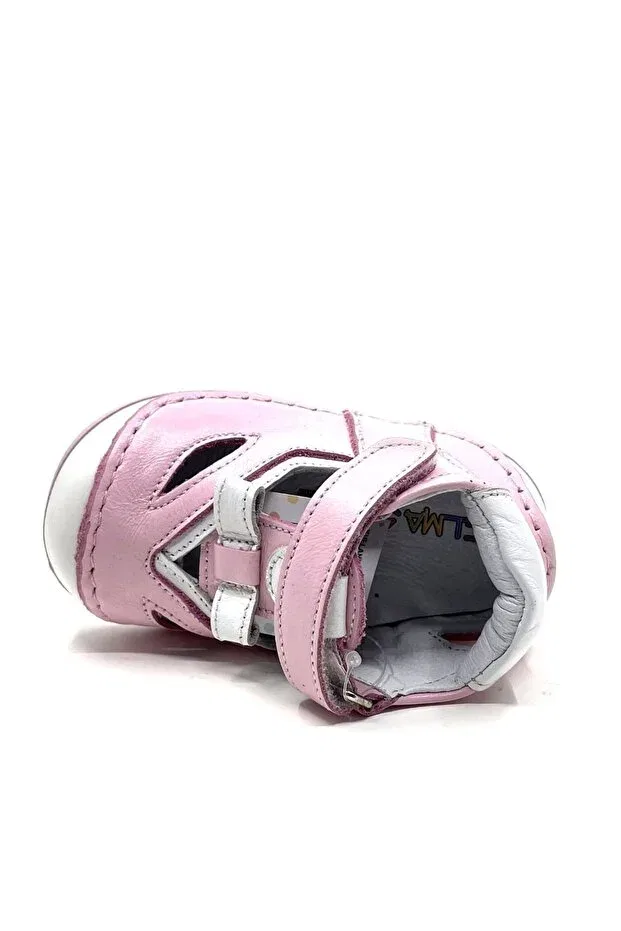 Детские туфли для девочек ортопедические из натуральной кожи Elma Şekeri, Pink — фото 4