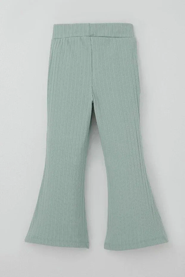 Детские леггинсы для девочек хлопковые Breeze, Water Green — фото 2
