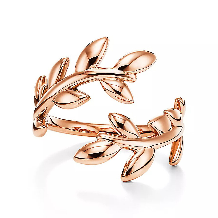 

Кольцо Tiffany & Co. x Paloma Picasso Olive Leaf Bypass, розовое золото