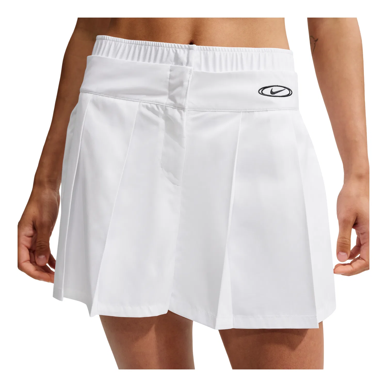 Женская юбка Sportswear Pleated Miniskirt 'White Black' Nike, White/Black