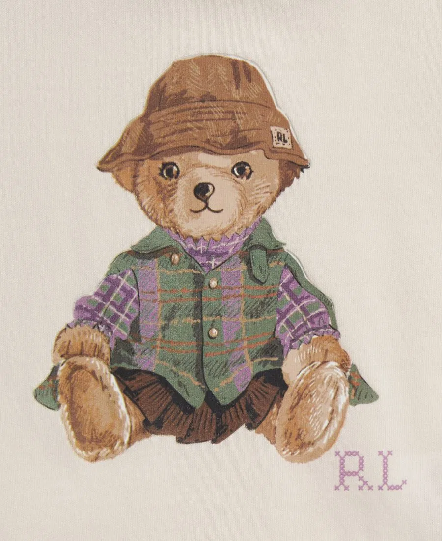 Комплект из футболки с воланами и леггинсов Polo Bear Polo Ralph Lauren, Estate Cream — фото 4