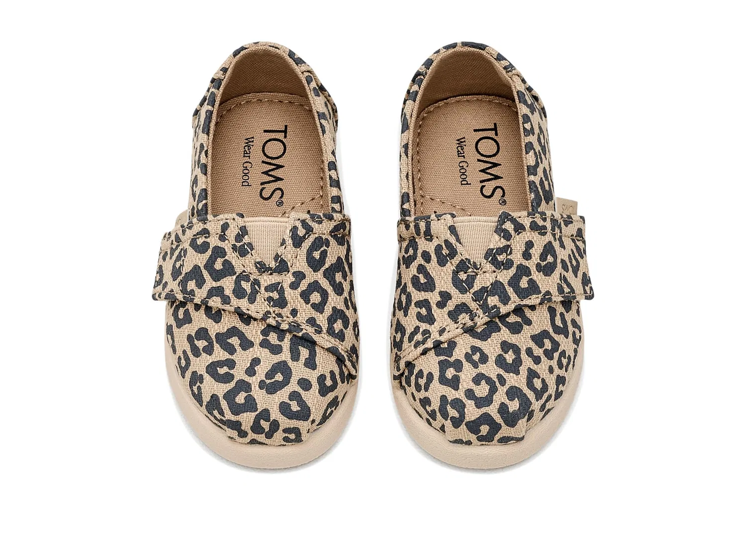 Балетки Alpargata Classic (для малышей и маленьких детей) Toms Kids, Beige/Khaki — фото 3