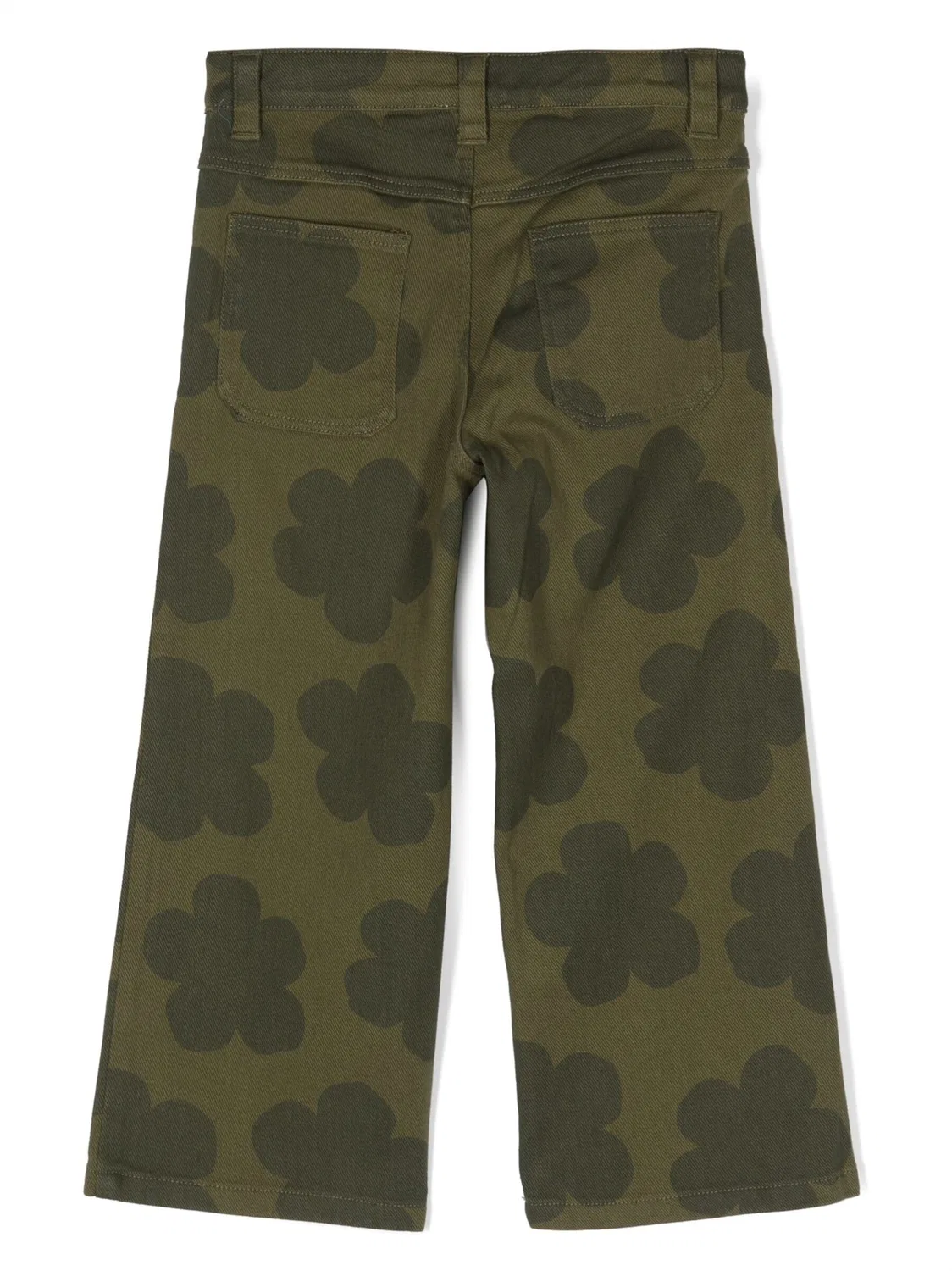 Брюки с цветочным принтом Floral-Print Wide-Leg Trousers Kenzo, Brown — фото 2