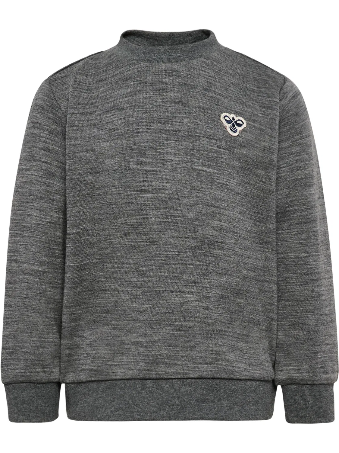 Детский свитшот с принтом Hmlmini Wool Sweatshirt Bee Hummel, Asphaltgrau