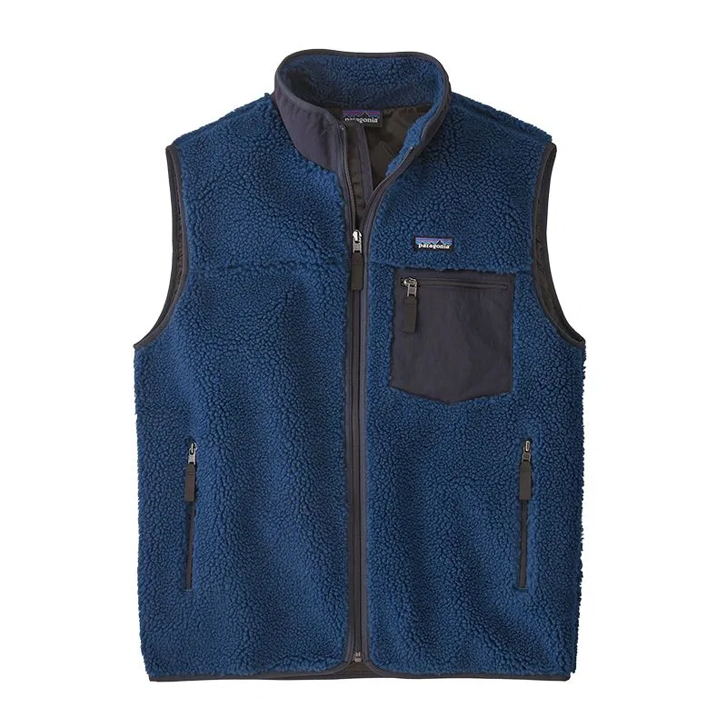 Мужской жилет из флиса с молнией Classic Retro-X Patagonia, Dark Natural w/Basin Green — фото 2