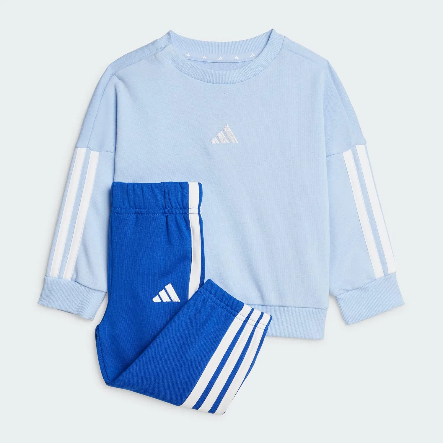 Детский спортивный костюм Essentials Kids Jogginganzug Adidas, Kometblau / Weiss / Mediterranes Blau