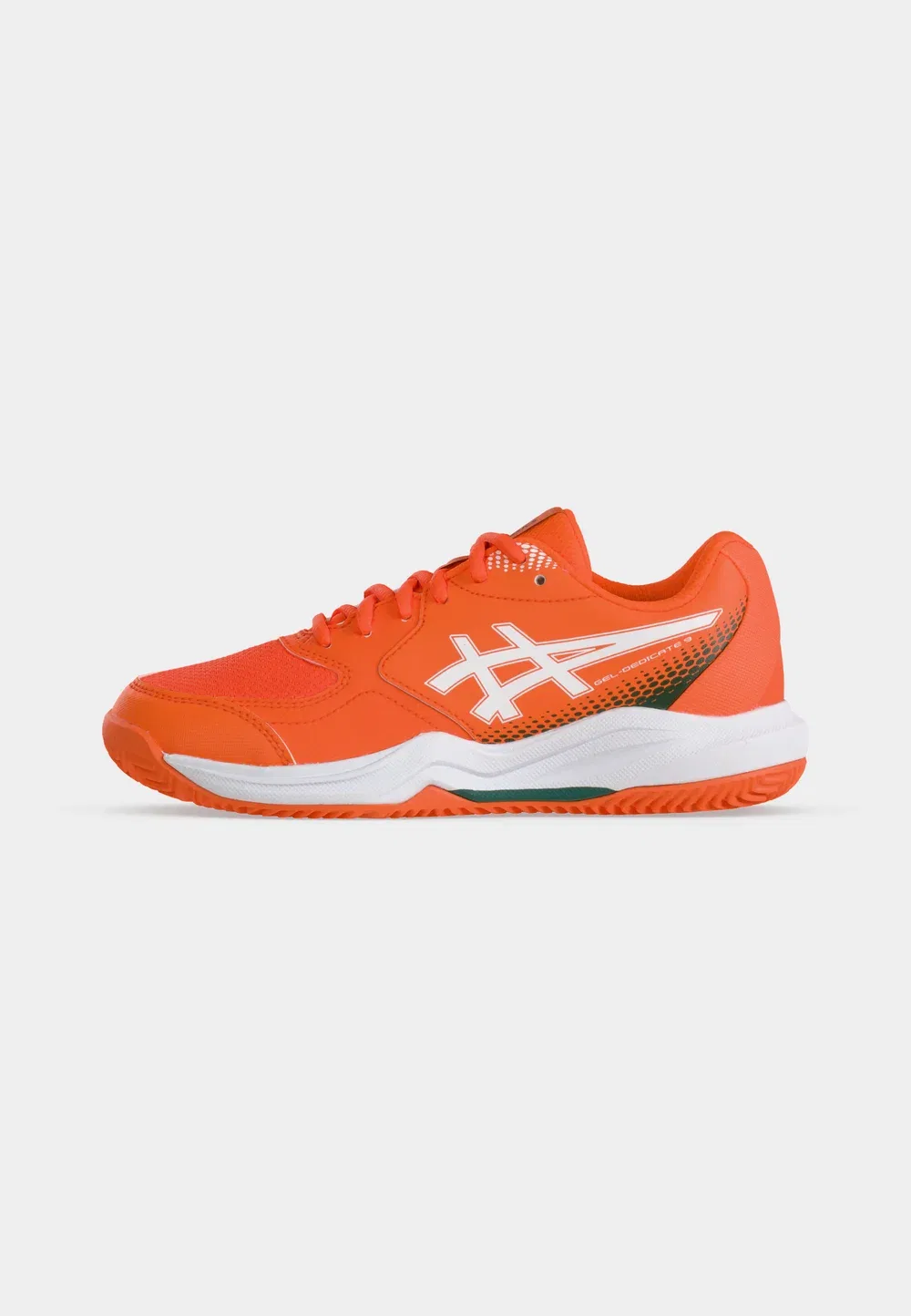 Кроссовки Gel Dedicate 9 унисекс - теннисные кроссовки для разных типов кортов Asics, Energy Orange/White — фото 2