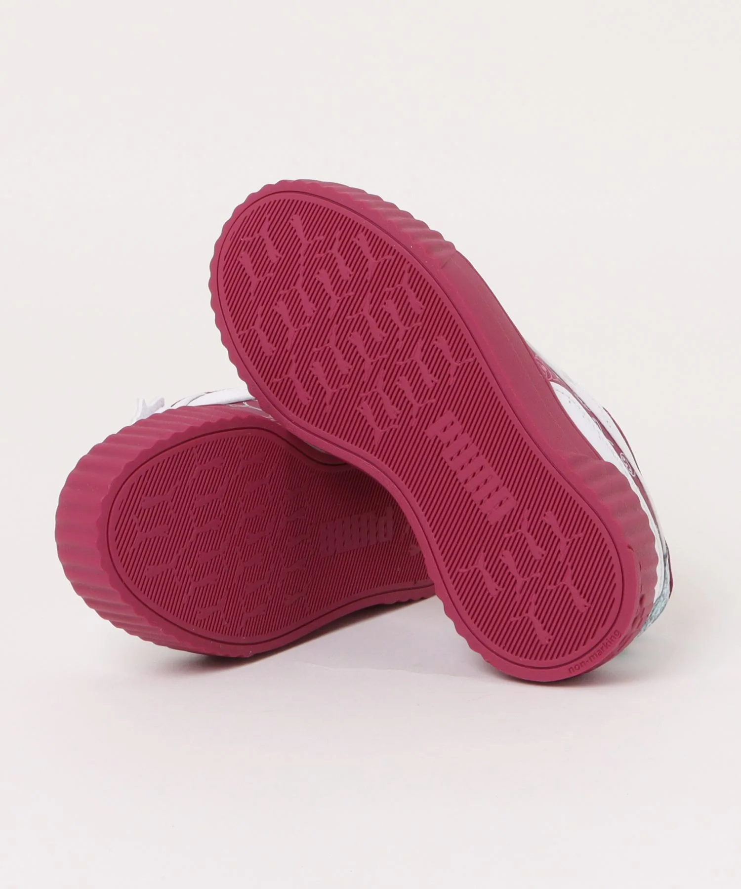 Детские кроссовки с толстой подошвой PUMA CARINA 3.0 HK&FR 2 PS HELLO KITTY бело-красные — фото 3