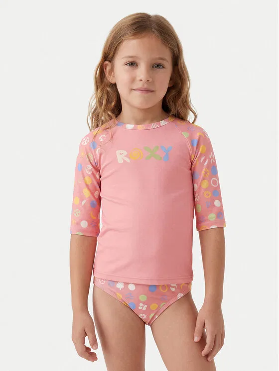 Комплект футболки и купальника Roxy Dot Roxy, розовый