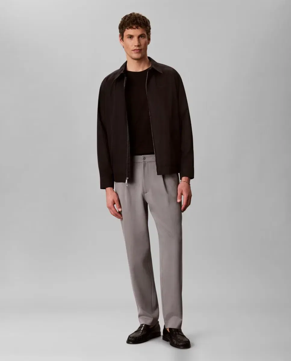 Мужские брюки из технического трикотажа со складками Calvin Klein, Gris