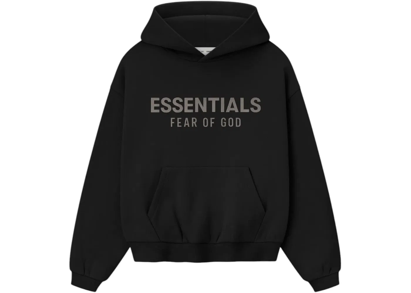 Детское худи из футера с капюшоном Hoodie Fear of God, Jet Black