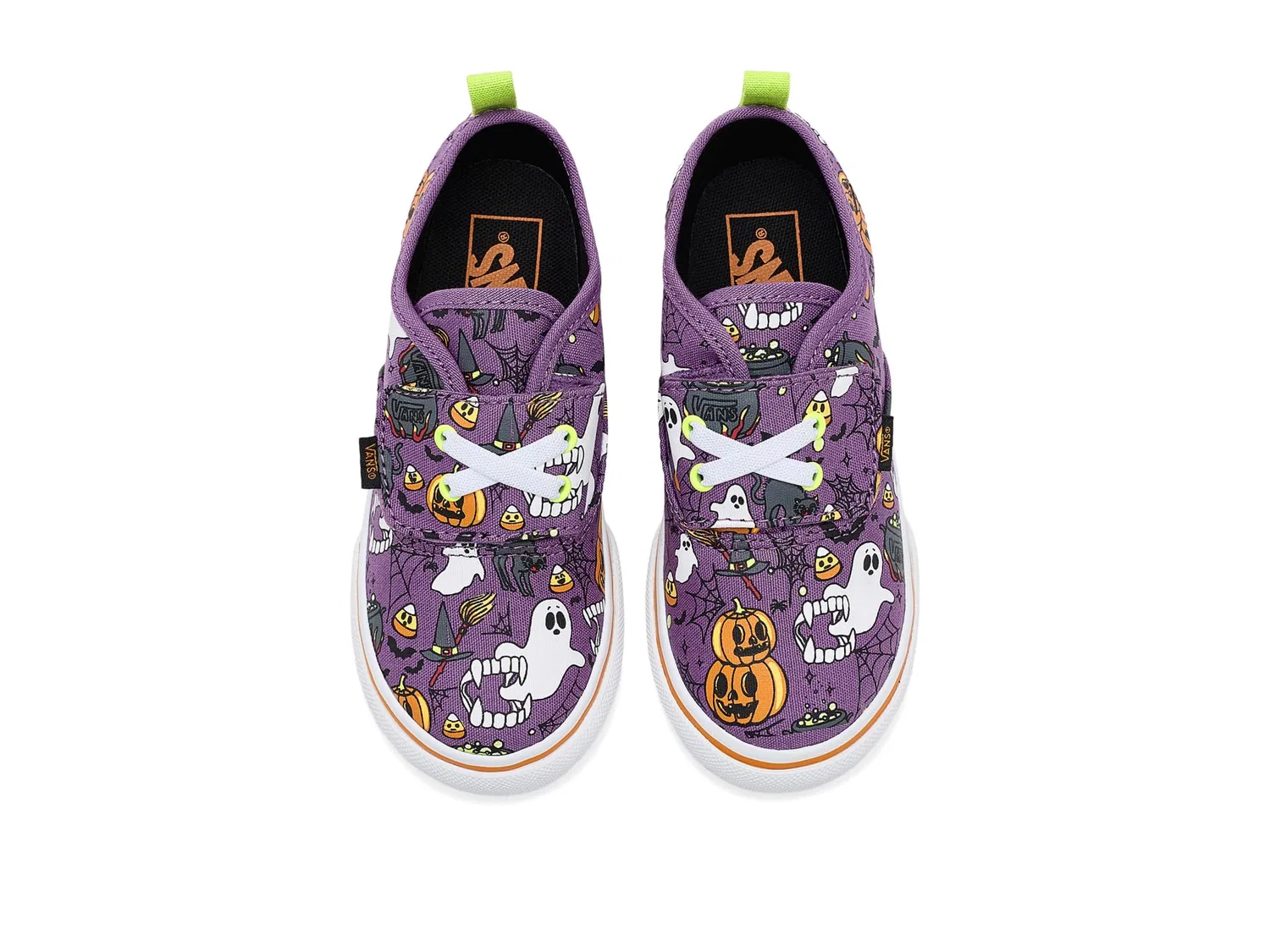 Кроссовки Authentic Elastic V (для малышей) Vans Kids, Halloween Multi — фото 3