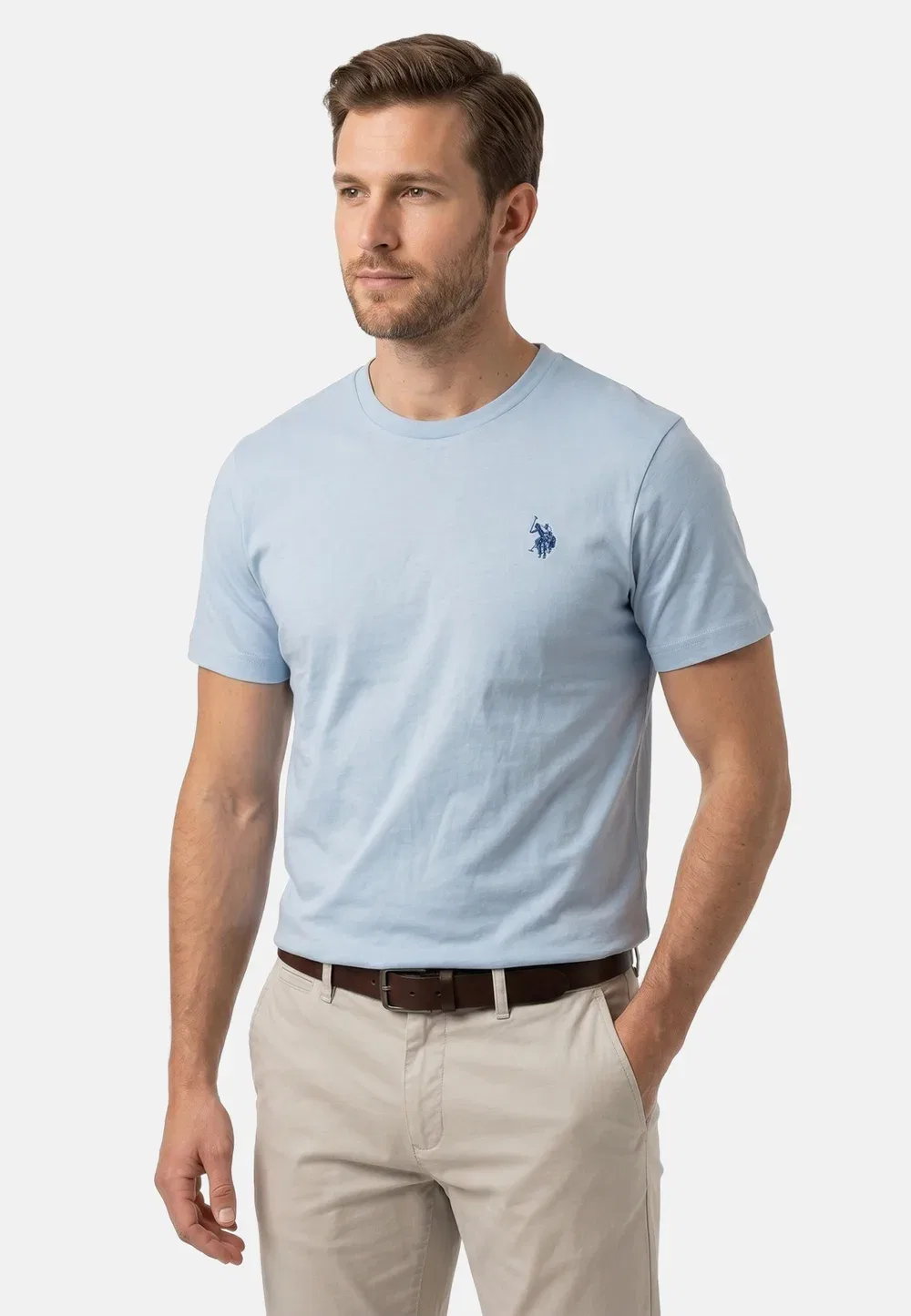 Футболка - базовая футболка U.S. Polo Assn., Sky Blue