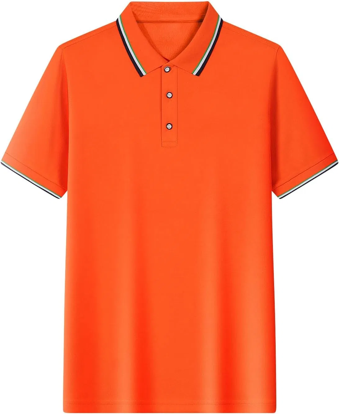 Мужская классическая свободная рубашка-поло, Orange-3