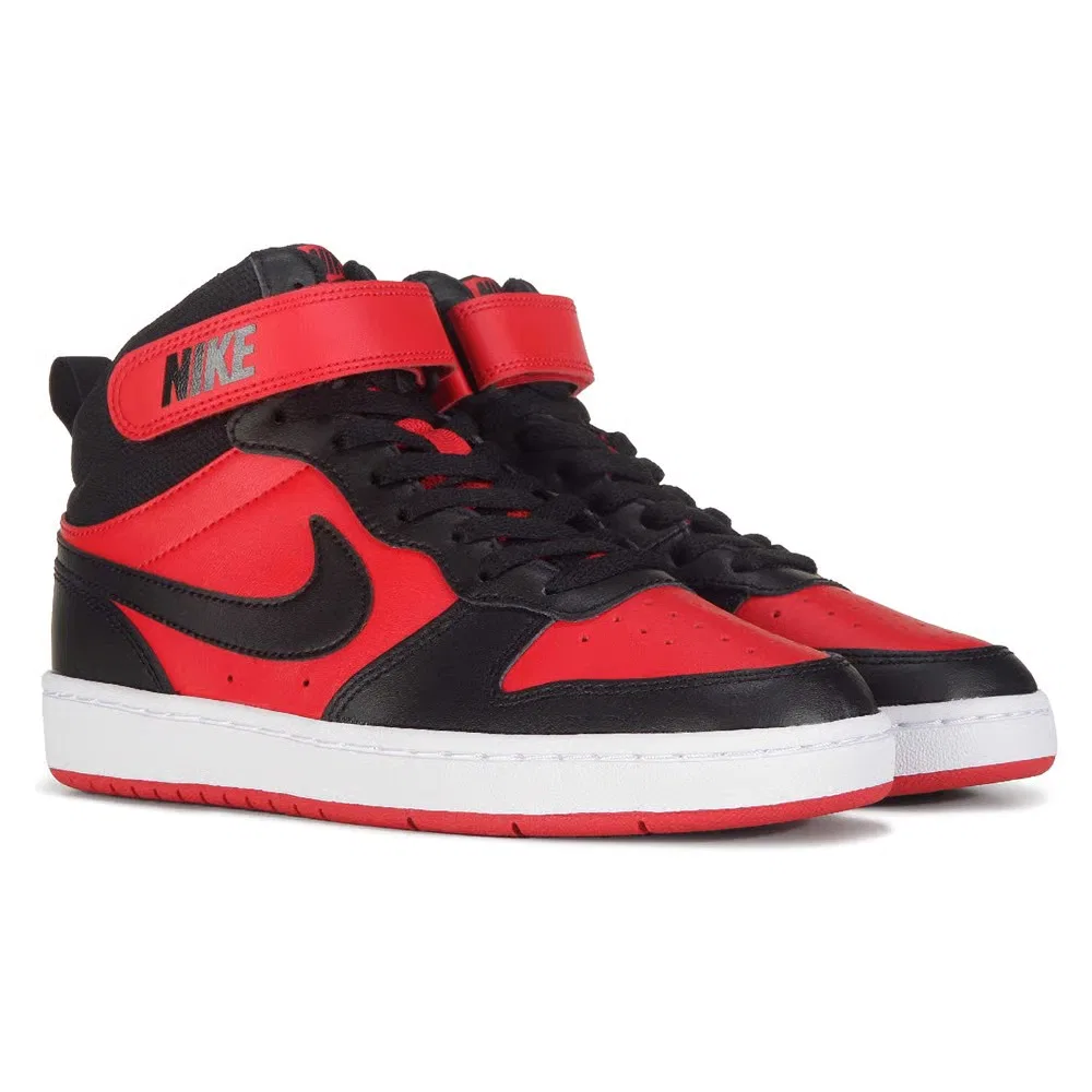Детские кроссовки Kids' Court Borough средней высоты Nike, Red/Black