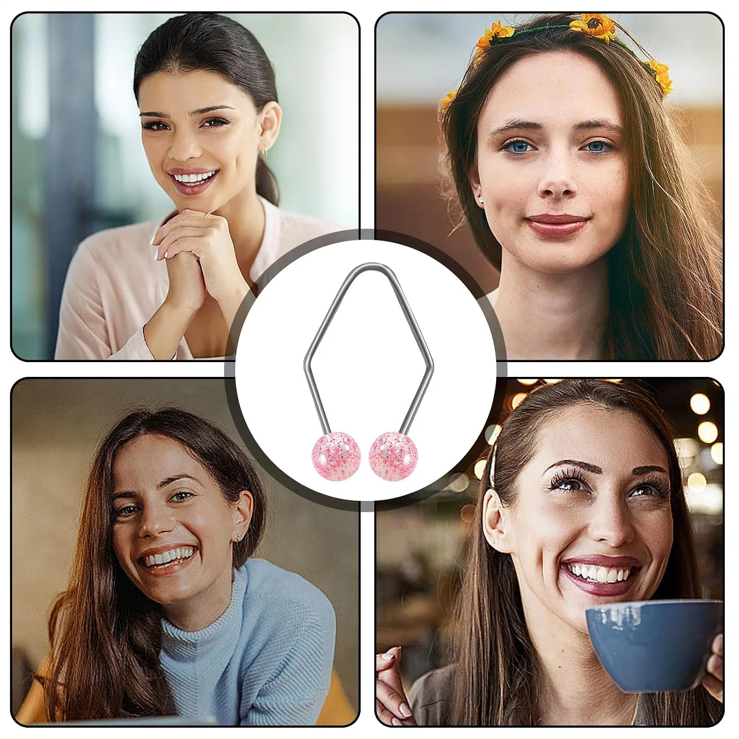 Набор для создания ямочек, Silicone, Pink Generic — фото 4