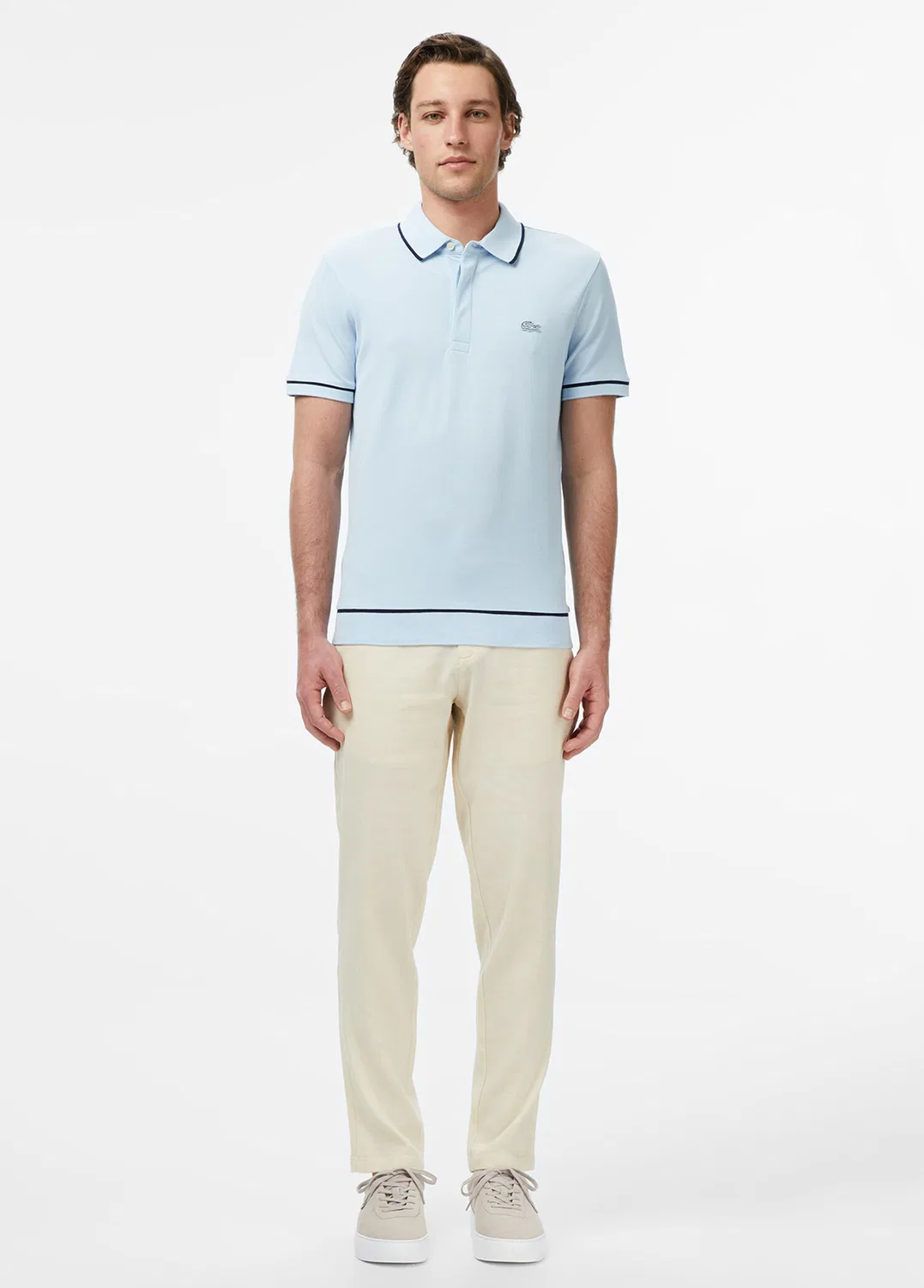 Чинос зауженный Lacoste, кремовый