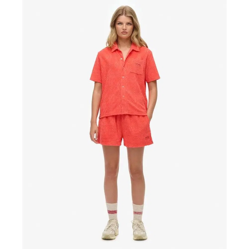 Женские шорты из футера Country Club Superdry, Rosa — фото 2