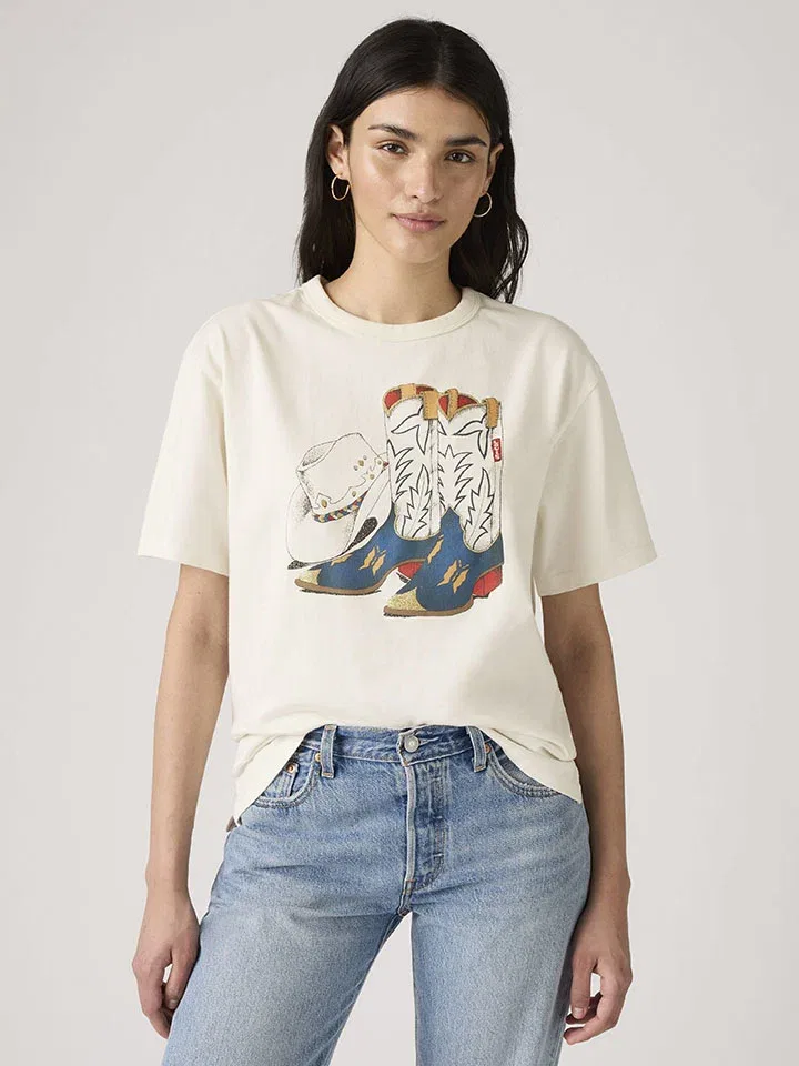 Футболка хлопковая Levi'S, кремовый