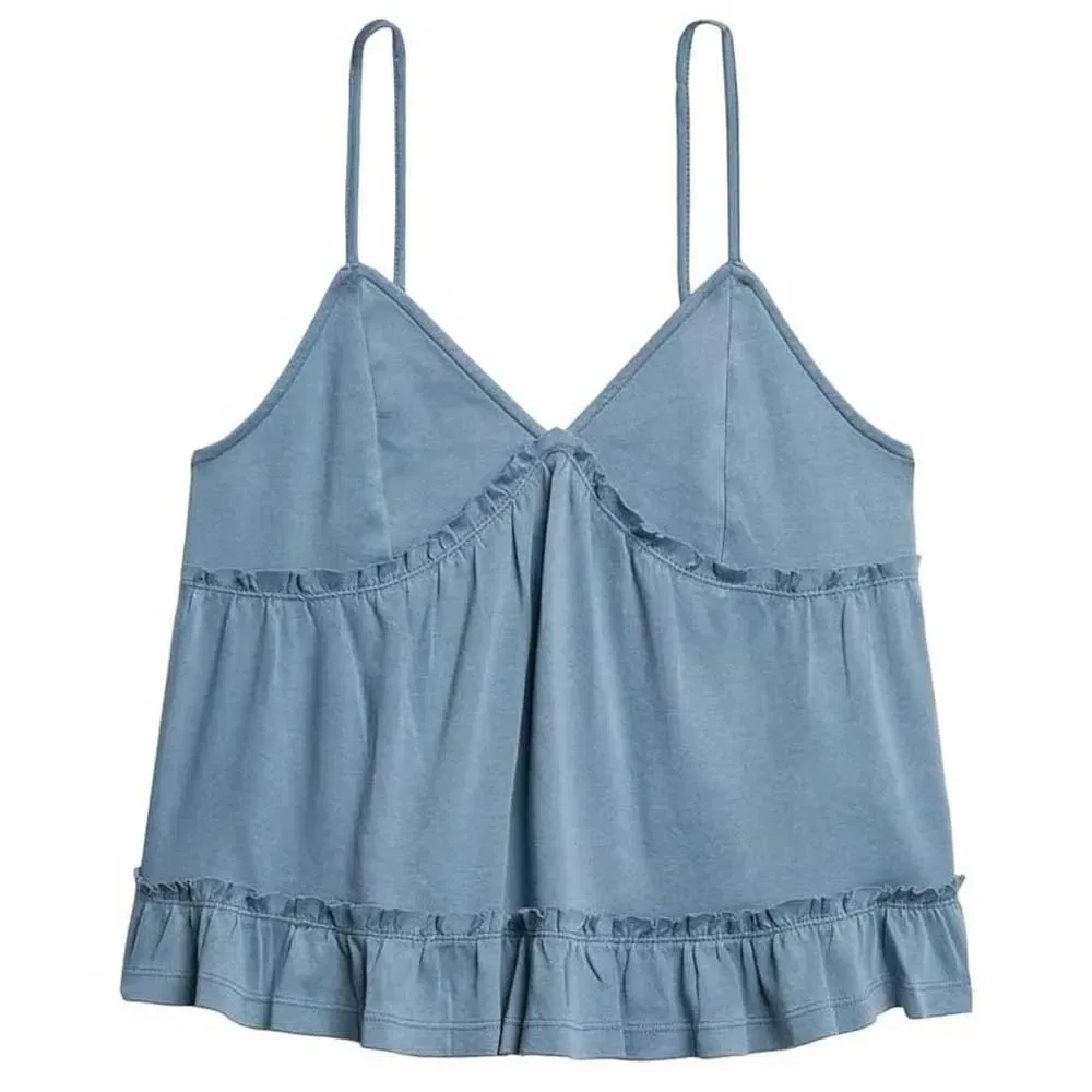 Женская блуза без рукавов Tiered Jersey Cami Superdry, Blue — фото 3