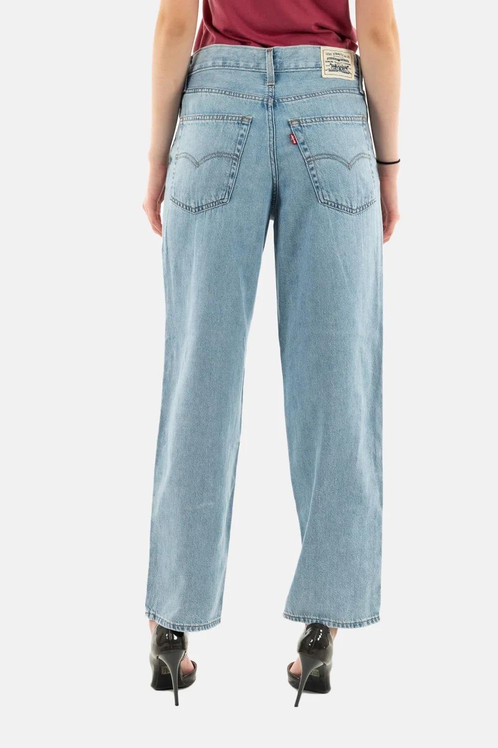 Женские джинсы свободного кроя Baggy Dad Jeans Levi's, Blue — фото 4