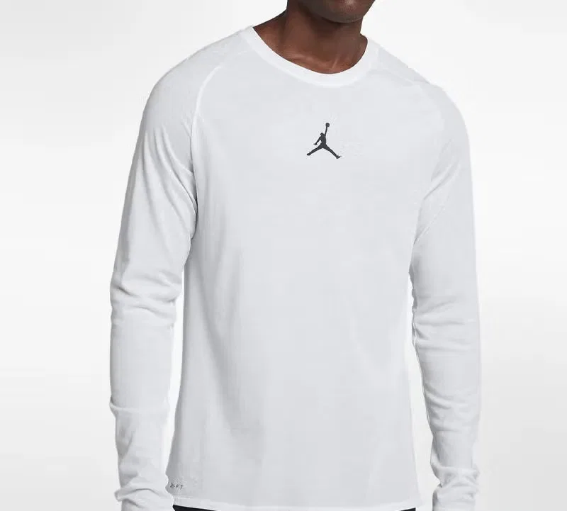 Лонгслив с принтом на спине Air Jordan, белый — фото 4