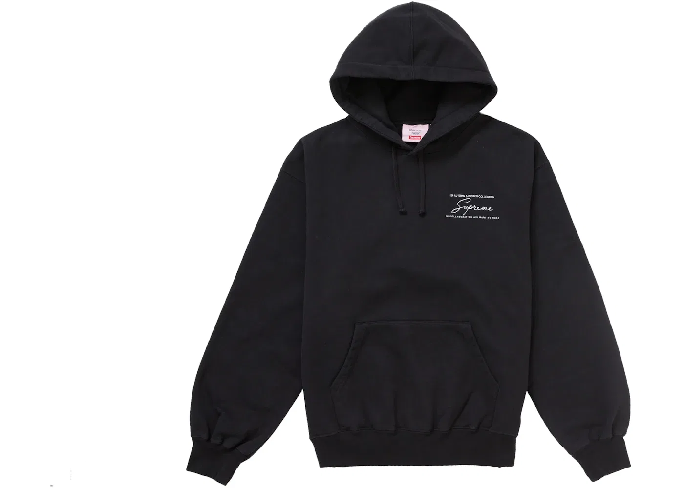 Мужская худи с капюшоном Supreme Martine Rose Hooded Sweatshirt, Black — фото 2