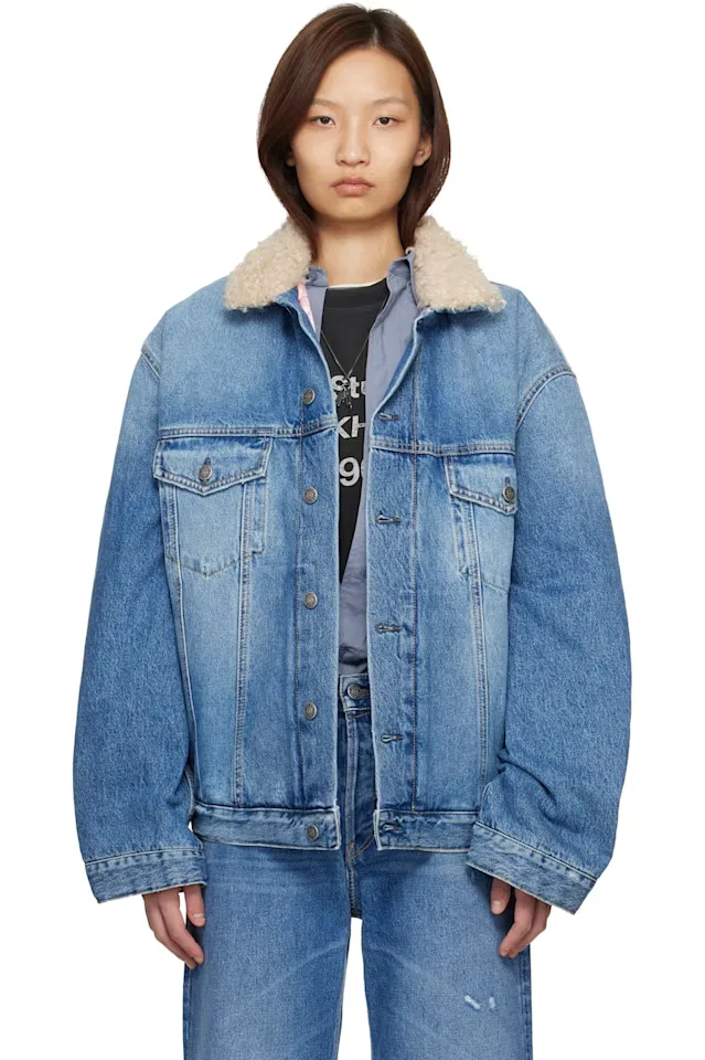 Джинсовая куртка с синей подкладкой Acne Studios