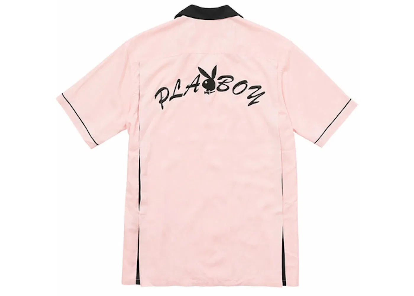 Мужская рубашка с принтом Supreme Playboy, Pink — фото 2