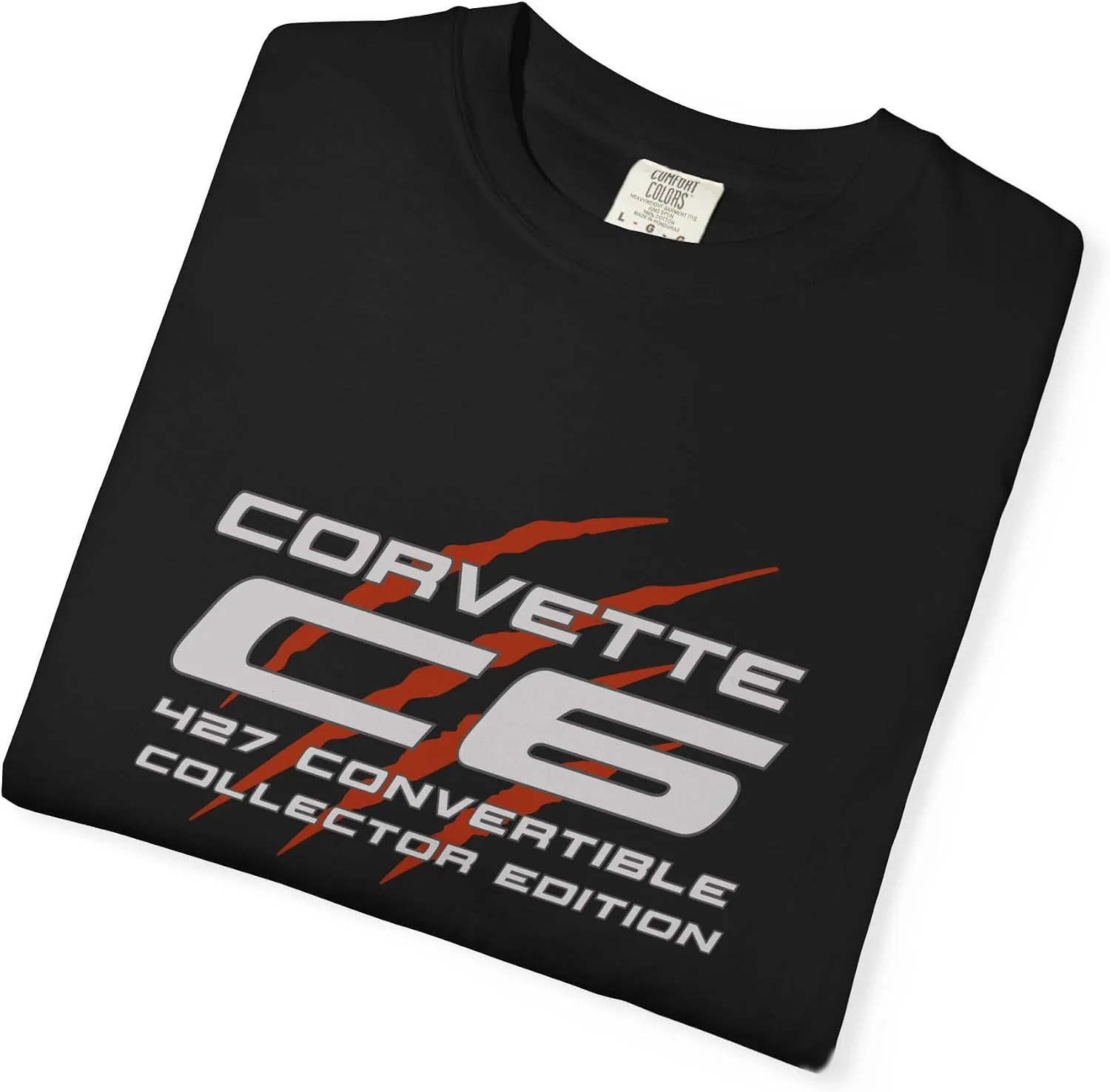 Женская футболка с принтом Premium C6 Racing Logo T-Shirt, чёрный — фото 4