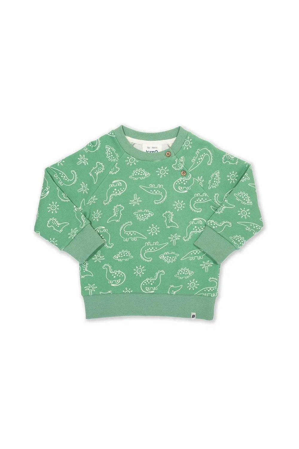 Свитшот с динозаврами Dino Earth Kite, Green