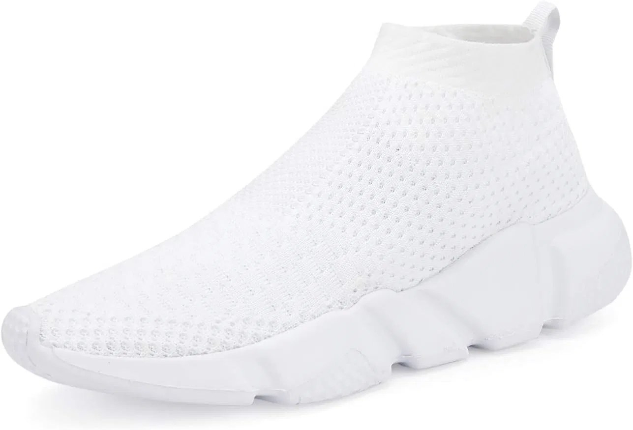 Детские дышащие кроссовки с высоким верхом Casbeam, White