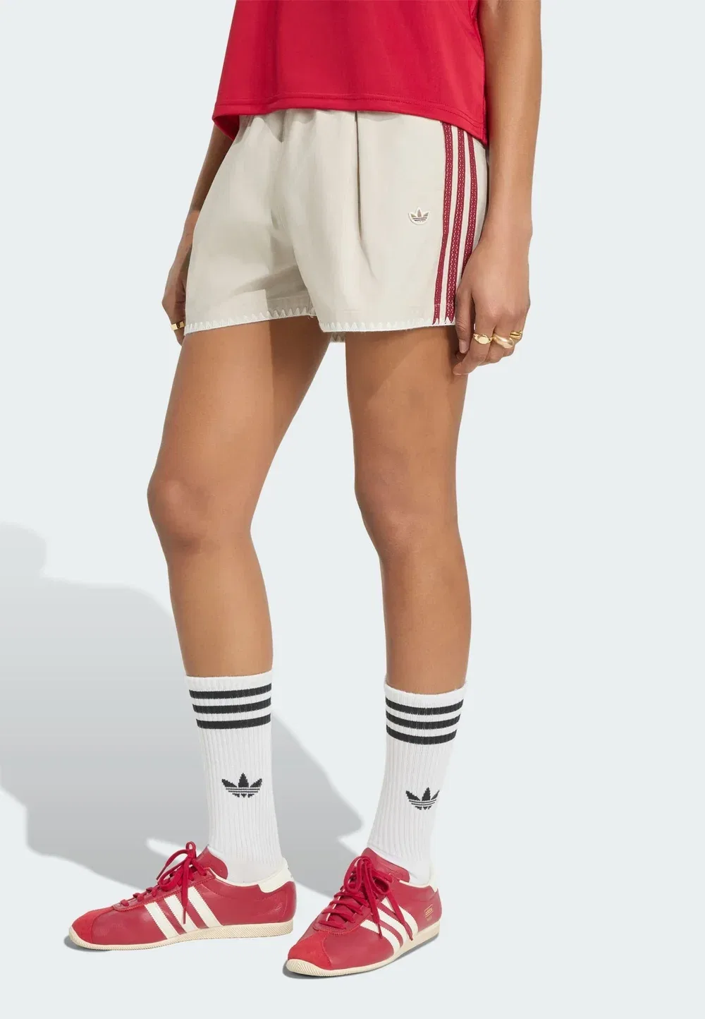 Шорты для отдыха с спортивными штанами Adidas Originals, Beige