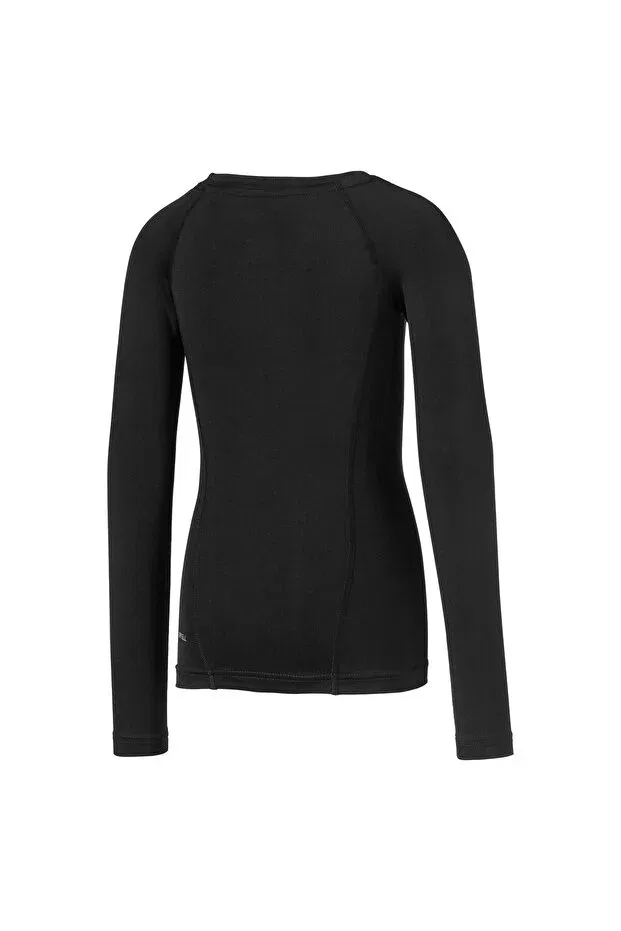 Детская футболка для девочек с длинным рукавом Liga Baselayer Puma Kids, Puma Black — фото 2