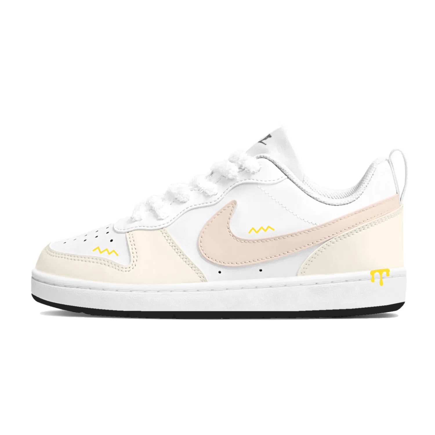 Детские кроссовки для скейтбординга с синтетической кожей Butter Egg Tart Nike, Butter Yellow
