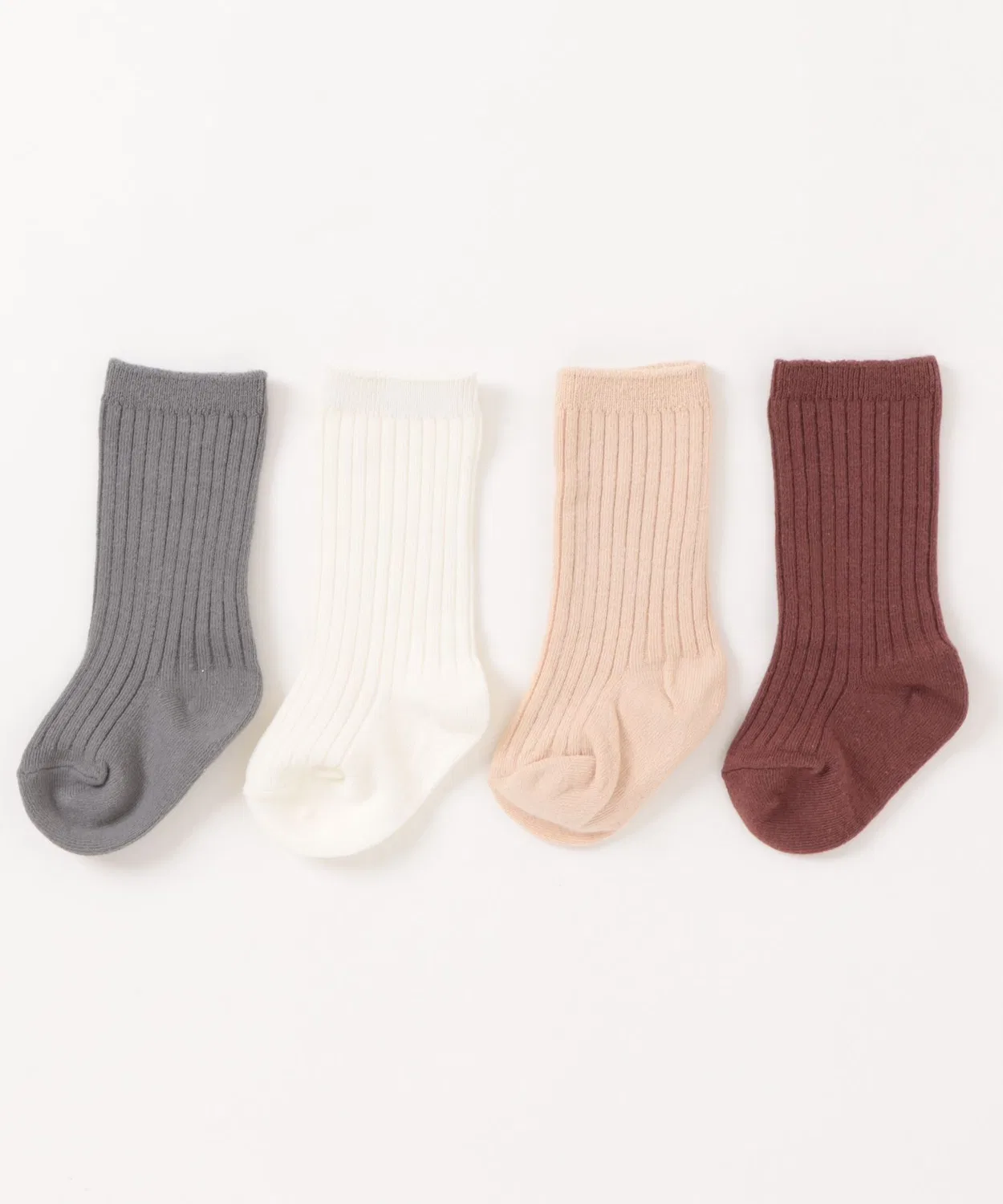Детский комплект носков Quincy Mae, Ivory/Shell/Dusty Blue/Plum