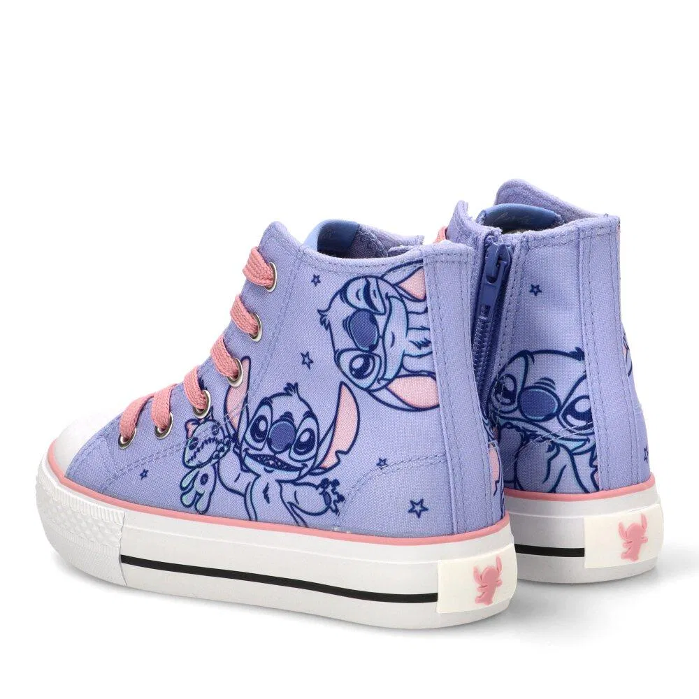 Детские кеды из канваса Stitch Luna, Darklila — фото 4