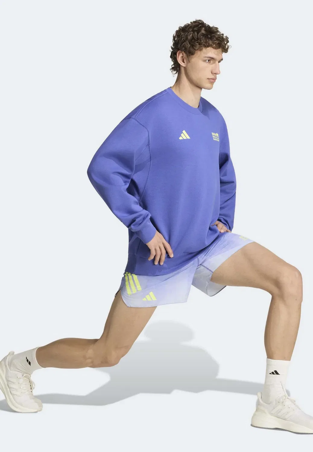Толстовка Ber26 для экипажа Adidas Performance, Dual Indigo — фото 2