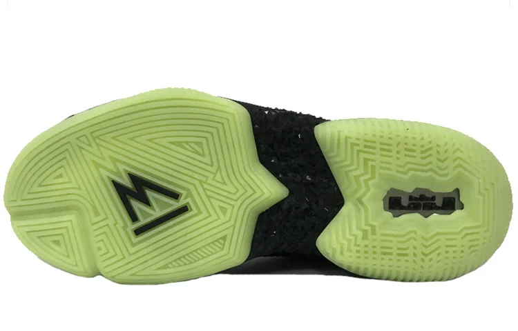 Кроссовки Nike LeBron Ambassador 13, черный/светло-зеленый — фото 4