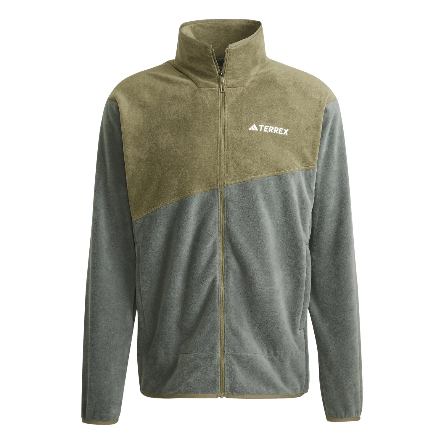 Мужская флисовая куртка с полной застёжкой-молнией Terrex Multi adidas, Ivy/Olive Strata — фото 2
