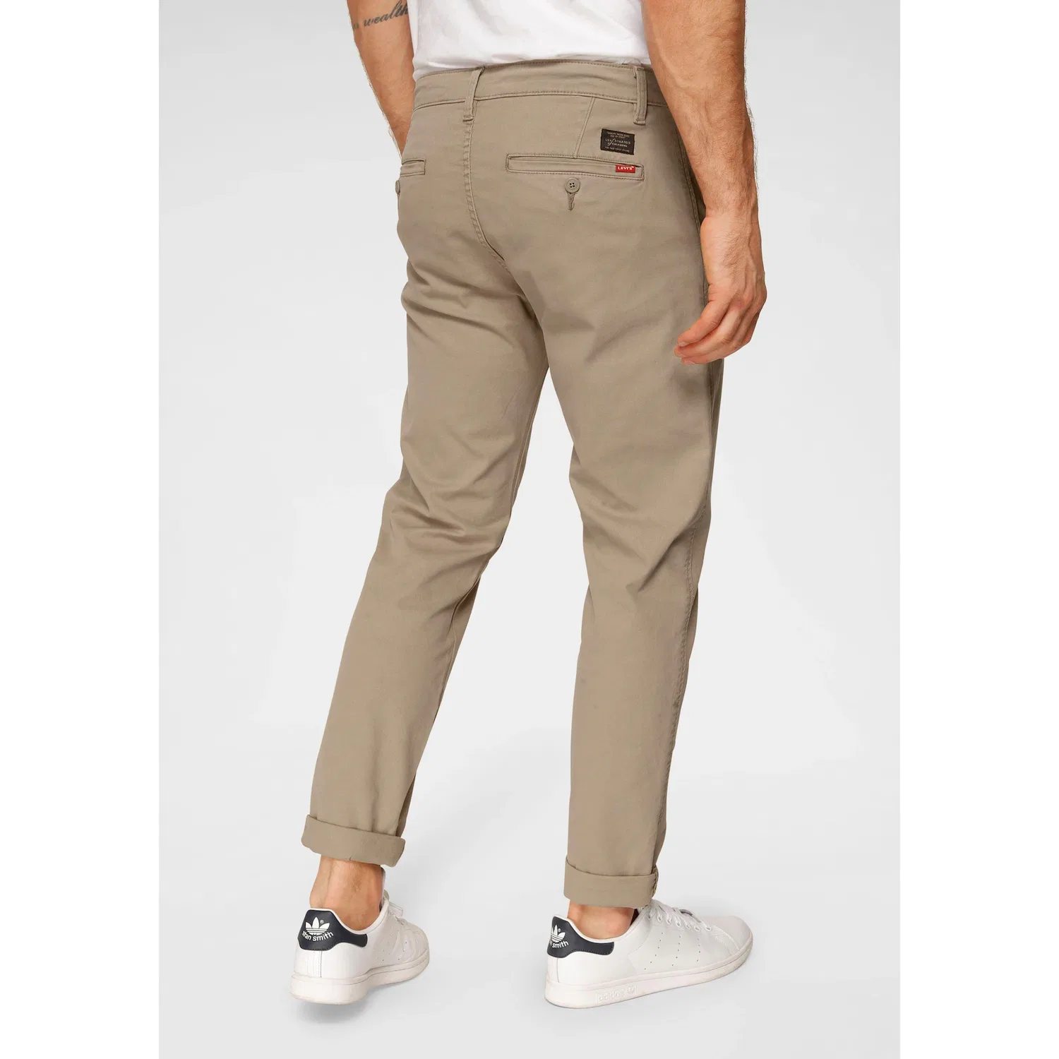 Мужские чиносы зауженные Levi's, Beige — фото 2