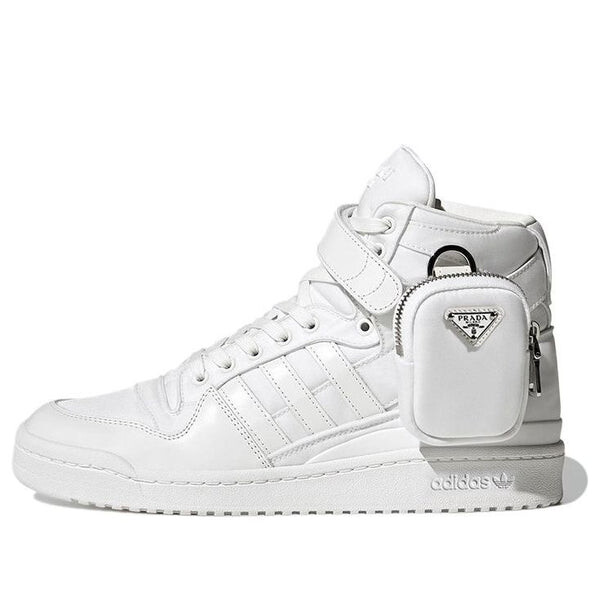 

Кроссовки prada x forum высокие Adidas, белый
